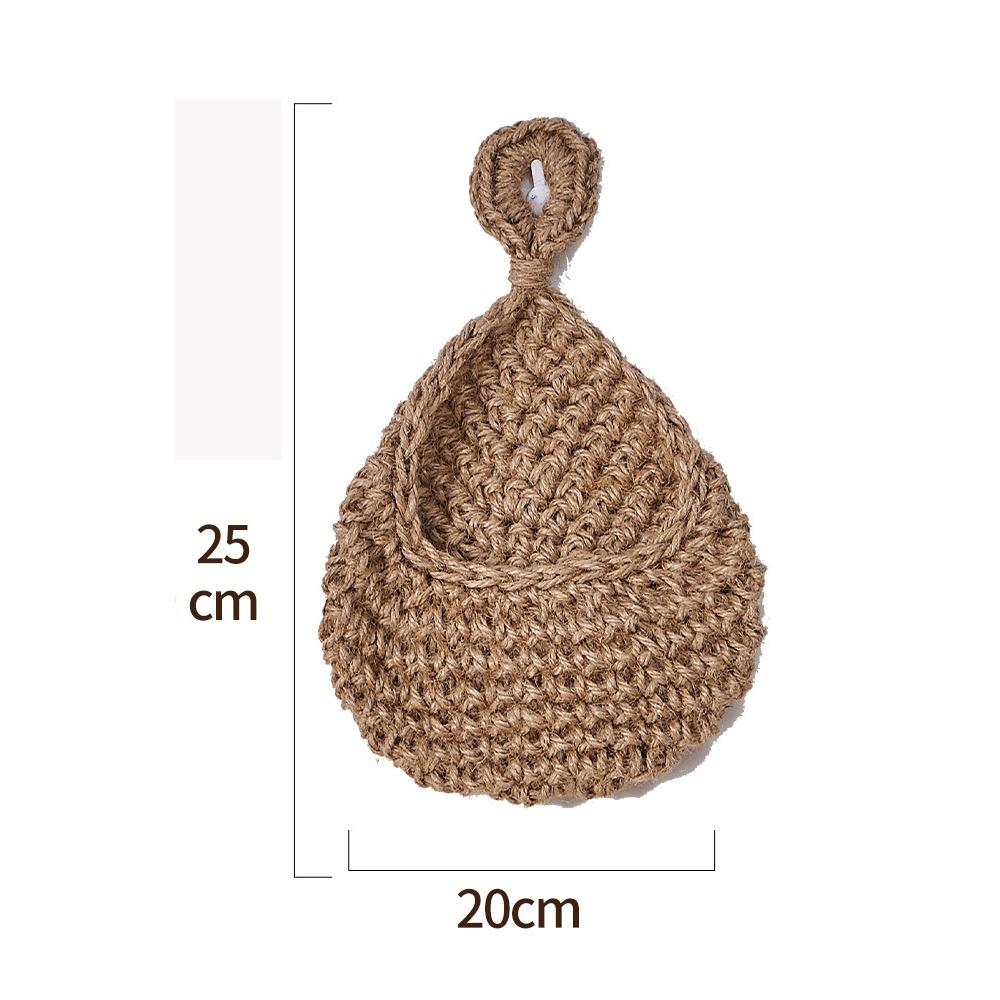 Woven Storage Basket Simulated Rattan Hanging Basket New Fruit Vegetable Basket  Home Decoration