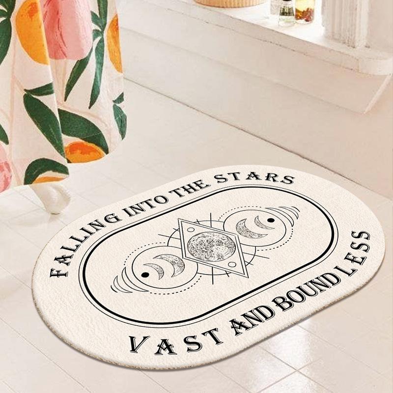 Коврик для ванной, нескользящий коврик в стиле INS, впитывающие ковры, входные коврики, коврики для балкона, крыльца, коврик для гостиной, ванной комнаты