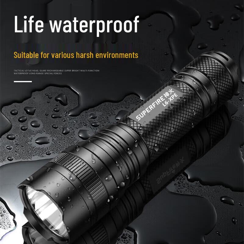 SupFire L6-XPE Rechargeable LED Flashlight