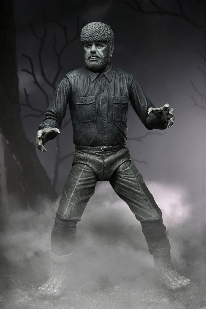 NECA Universal Monsters Ultimate Фигурка Человека-волка - Ч/Б 7 дюймов