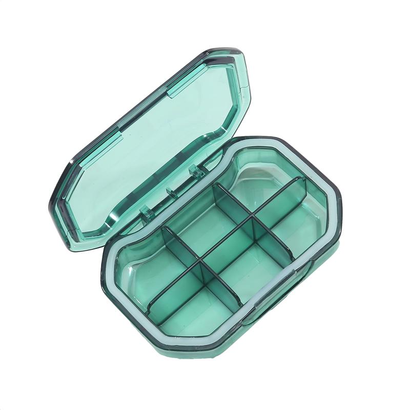 4/6 сетки, коробка для хранения таблеток, портативный дорожный чехол для таблеток, водонепроницаемый органайзер для таблеток, пластиковые капсулы