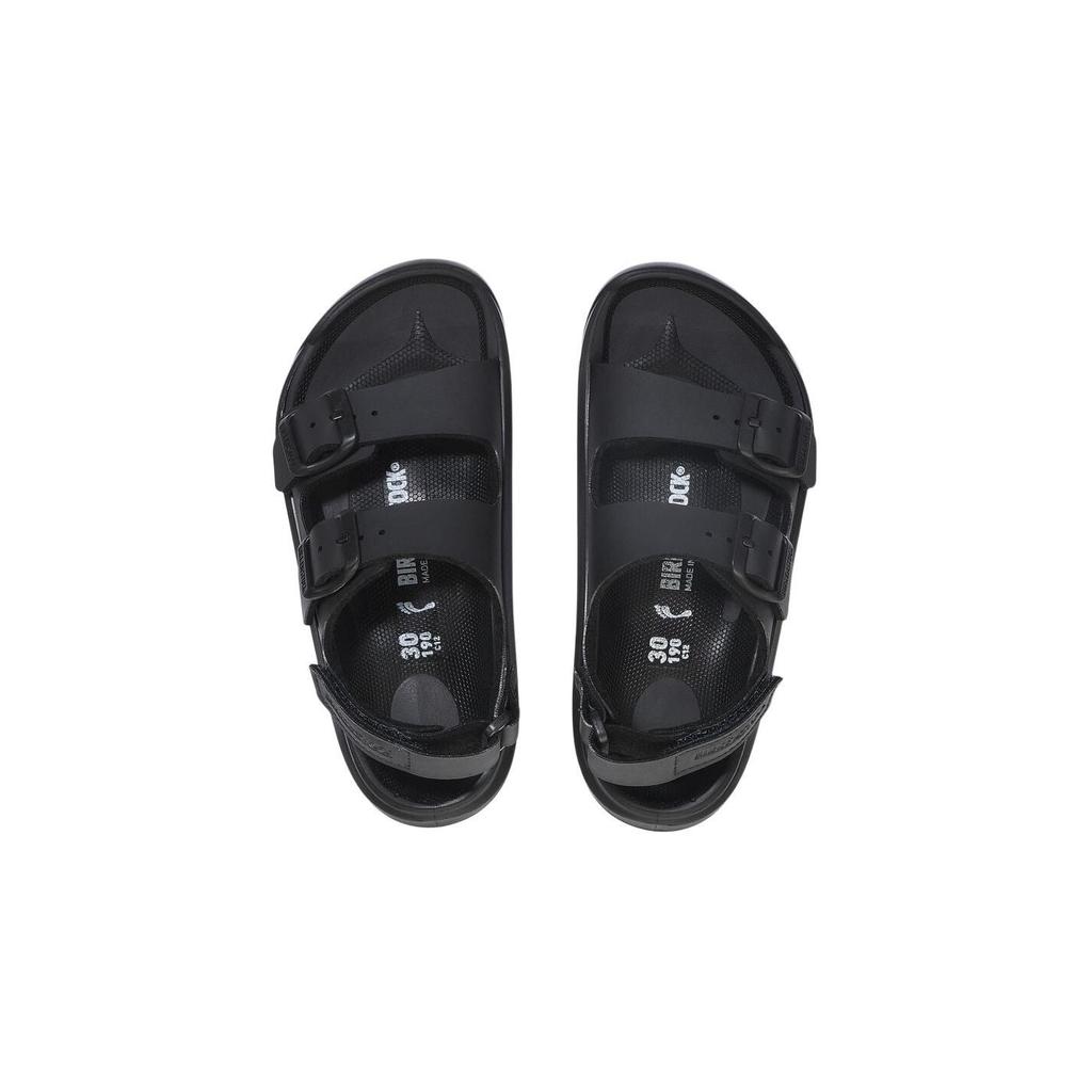 Birkenstock Сандалии для детей с открытым носком, на пряжке, нескользящие, черные 1026780
