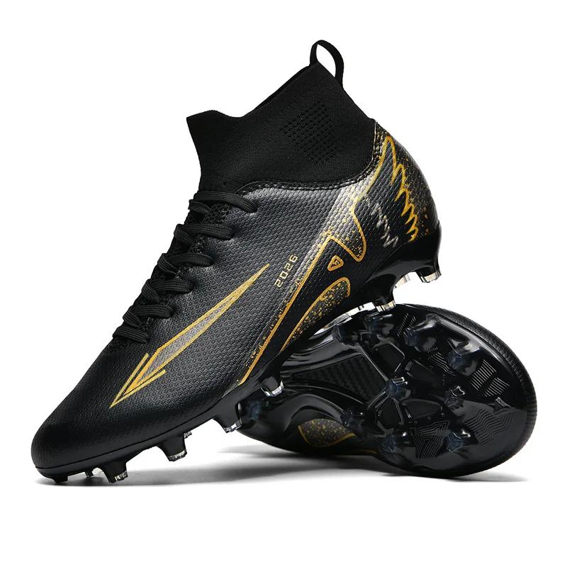 High Quality Professional Fast Grass Soccer Shoes Mens Football Field Boots TF/AG Ultralight Training Studded Football Boots