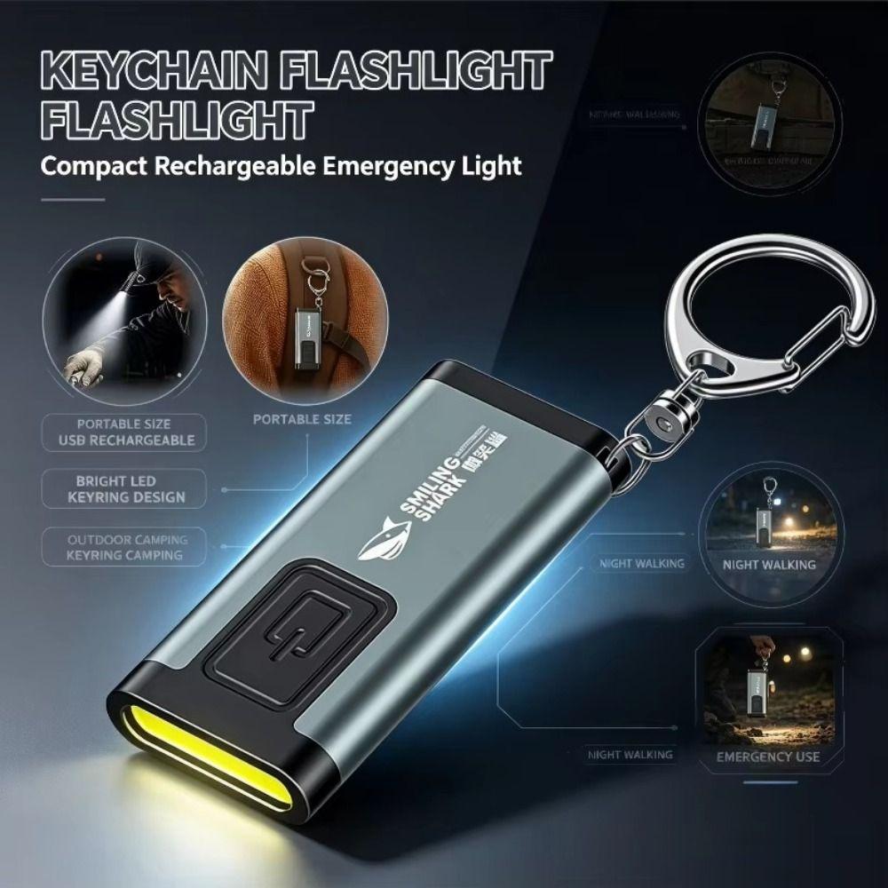 Mini Keychain Light Keychain Flashlight Multi-Mode Lighting Clip On Hat Light  Everyday Carry