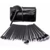 Crocodile Pouch Brush 32-piece Set, Black, 1 Set, the Most Popular Beauty Accessory In Korea
