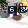Creative Retro European Automatic Mechanical Desk Clock - Modern Simple Living Room Ornament