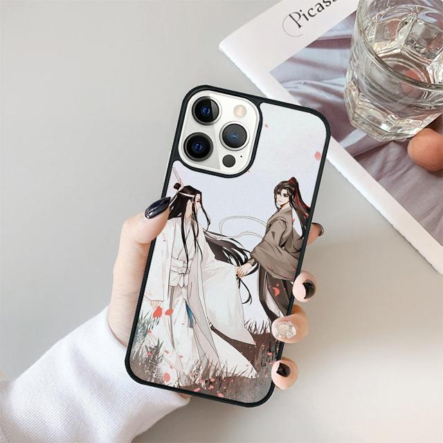 Неукротимый Вэй Усянь Лань Ванцзи Милый Чехол Для Телефона Для iPhone 17 Air 15 16 Pro Max 14 13 12 11 Pro Max Plus