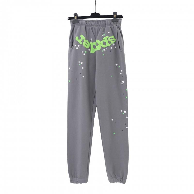 Spider Web Print Hooded Sweatshirt Set Men Women Loose Fit Cotton Fleece Streetwear Winter Outfit