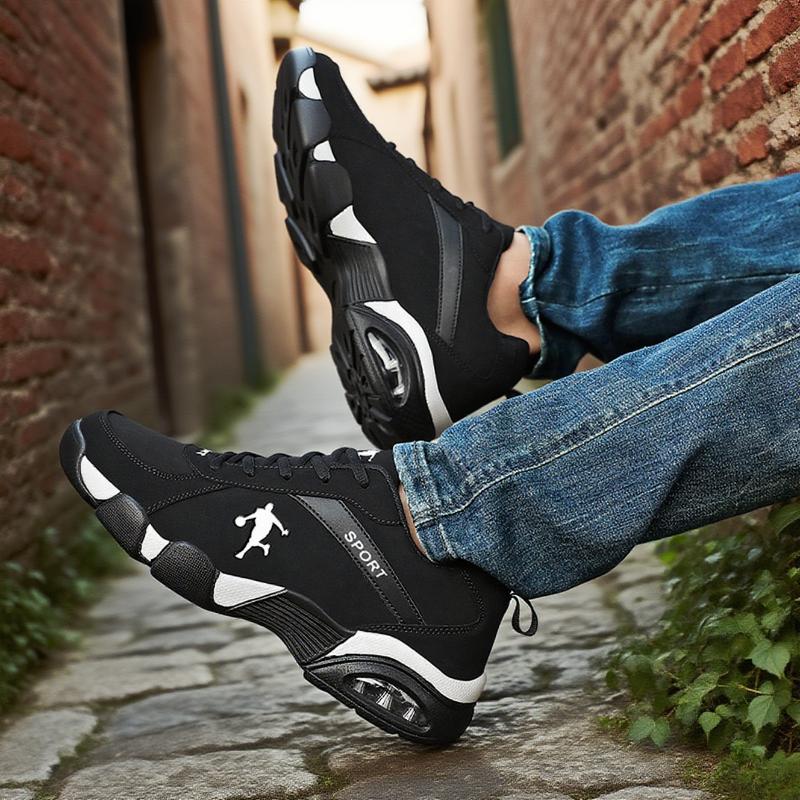 Модная мужская обувь для бега Легкие дышащие нескользящие кроссовки на шнуровке для улицы Теннис Новые мужские повседневные баскетбольные кроссовки