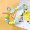 Candy Color Phone Buckle Beads Cute Lanyards  Bead Chain Pendant For Phone Strap