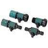 Tool Less 1/2Inch Irrigation Coupling Fitting Featuring Bidirectional Valves And Plastic Coating For Gardening Systems