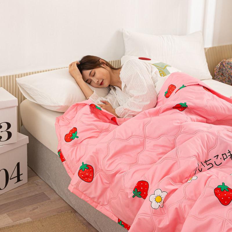 Летнее тонкое стеганое одеяло с мультяшным принтом, детское покрывало, кондиционер, одеяло, одноместное, двуспальное, размер Queen King Size