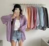 1116 pearlescent sunscreen clothes women's shirt jacket new spring and summer thin breathable super fairy chic cardigan top