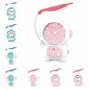 Cartoon Astronaut Desk Lamp Plastic Bedside Clocks Clock Ornament Tabletop Clock  Reading