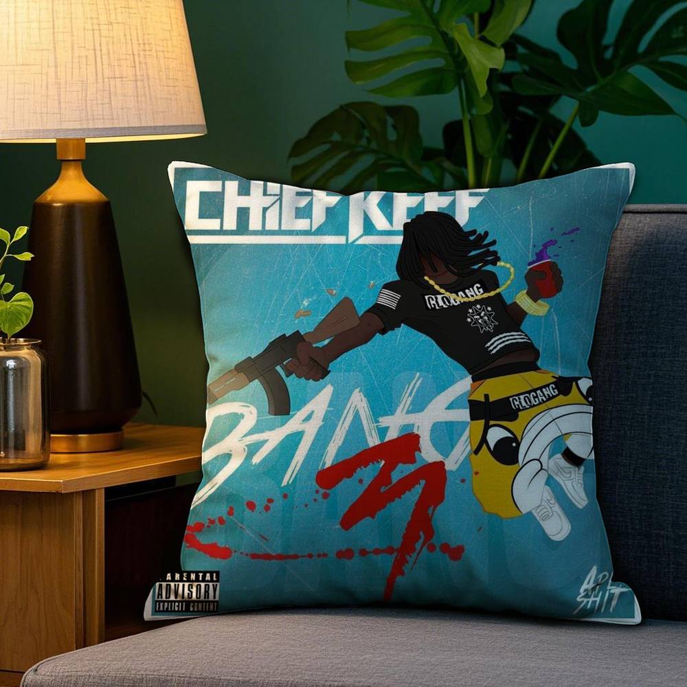 Наволочка с изображением рэпера C-Chief K-Keef для дивана, гостиной, спальни, с двусторонней печатью, квадратная подушка, наволочка для подушки для сна