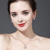 LSOOYH Cilp Earrings Natural Freshwater Pearl Jewelry Sets Cubic Zirconia CZ Necklace Earrings