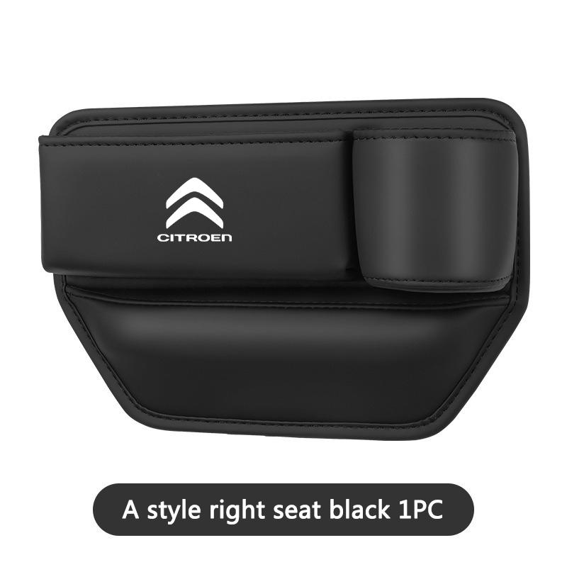 AAMZ1 New Leather Car Seat Gap Storage Box Water Cup Phone Brace for Citroen C4 C3-XR C5 Aircross C6 C-quatre Picasso C-Elysee C4L C3L