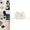 Childrens Butterfly Bow Mini Purse With Pearl Chain For Daily Use