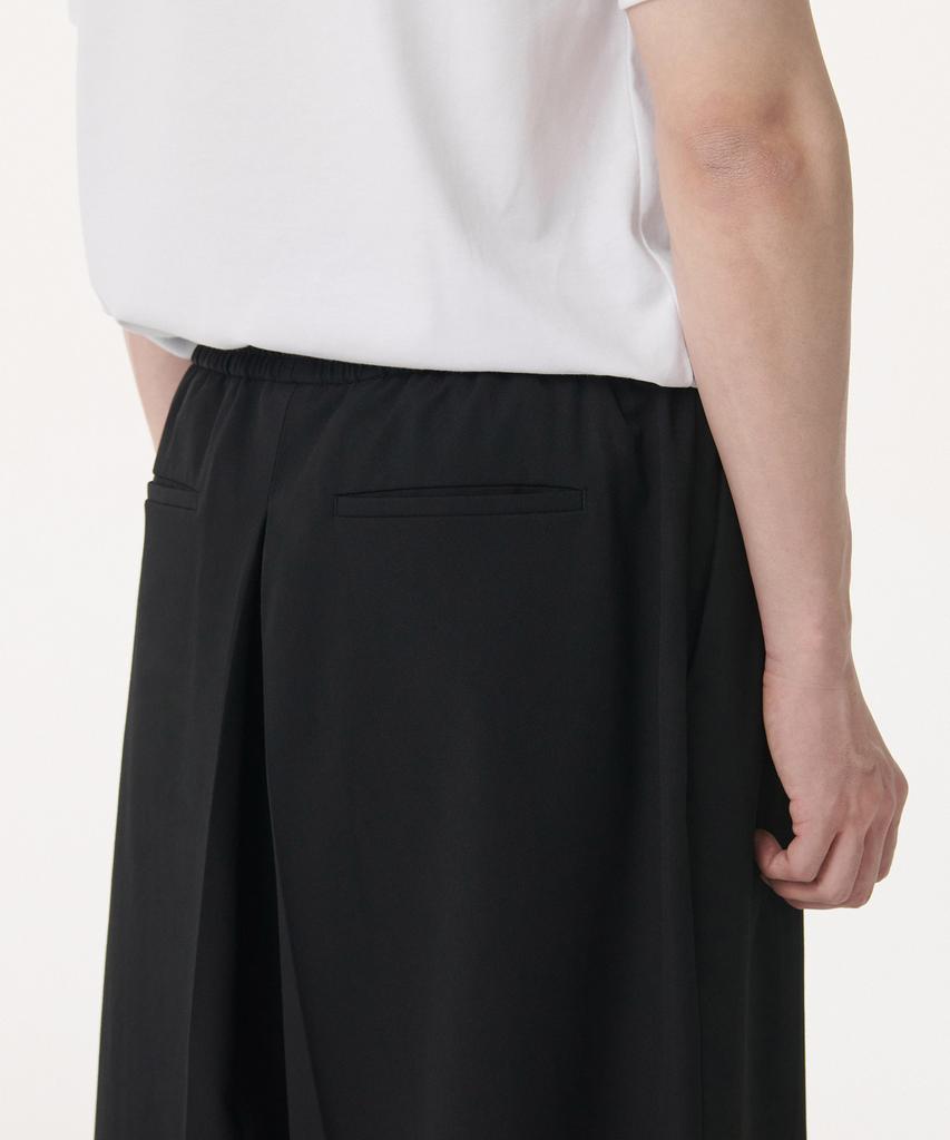 MUSINSA STANDARD Maximal Skirt Slacks [Black]