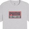 Puma Графика Мото Спорт Повседневный Дышащий Универсальный Футболка с коротким рукавом Мужские Топы Серый 688680-54