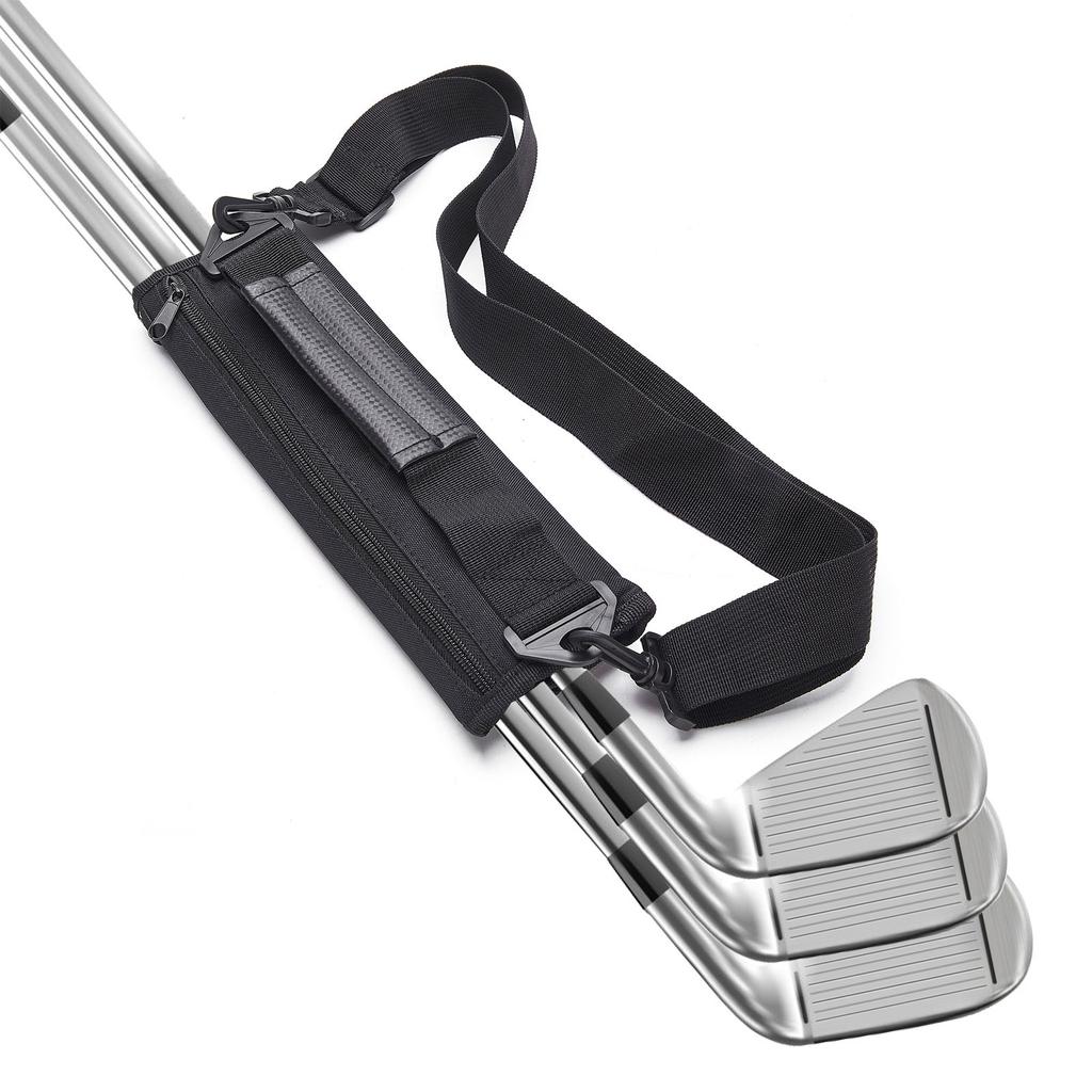 Golf Club Carry Bag Portable Golf Sunday Bag Golf Pencil Bag with Adjustable Shoulder Strap for Women Men Golf Training