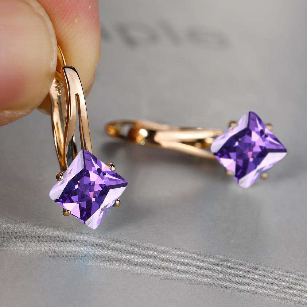 Изысканные серьги, модные ювелирные изделия, золотой цвет, бриллиантовая огранка, аквамариновый камень, камень-талисман, невеста, принцесса, помолвочные серьги AVE