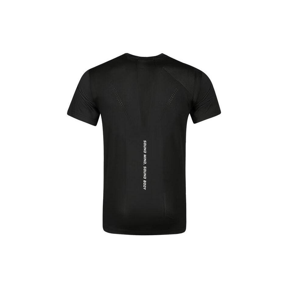 Asics Breathable Comfortable Round Neck Sports Short Sleeve T-Shirt Men Tops Black 2031E116-001