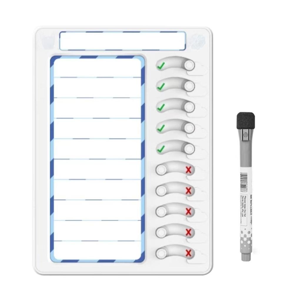 Таблица дел, стираемая доска для планирования списка дел, скользящая таблица распорядка дня, инструменты для борьбы с СДВГ и визуальные расписания для детей и взрослых