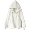 Autumn and Winter Lamb Fur Fur Plush Fashion Warm Jacket Imitation Otter Fur Hooded Loose Coat Jacket