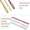 100 plastic sewing needles, big-eyed children's sewing needles, 7cm/2.7inch hand sewing needles, training needles