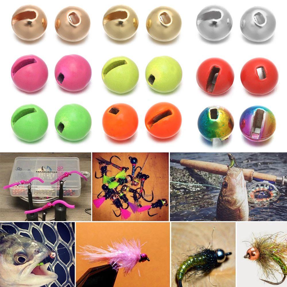 2,5 мм/3,0 мм/3,5 мм/4,0 мм рыболовные бусины с прорезями из вольфрамового сплава, материал для завязывания мушек, вольфрамовые бусины