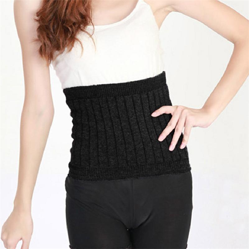 Unisex Thicken Winter Cashmere Waist Brace Belt Breathable Warm Lumbar And Stomach Back Support Warm Wool Fiber Belt Health Care