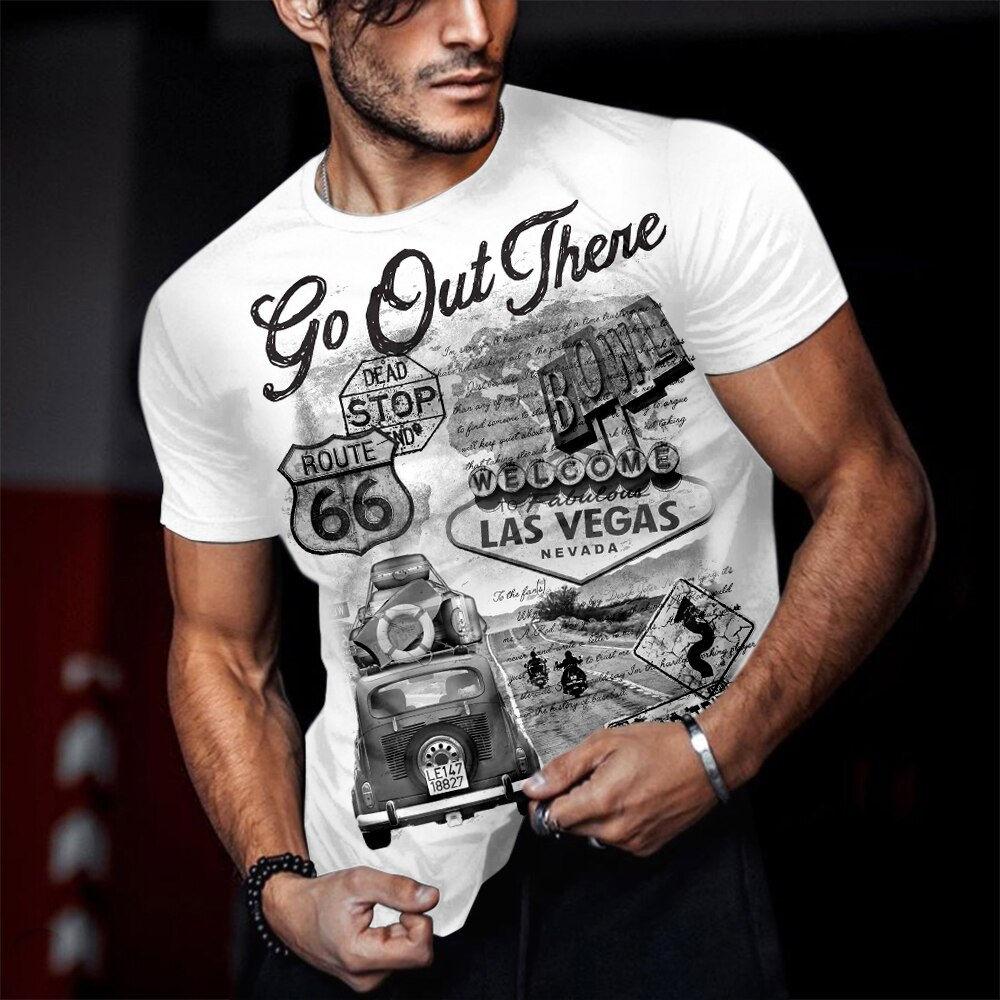 Мужские модные футболки с 3D принтом Fierce Tiger Animal, летние футболки с круглым вырезом большого размера и короткими рукавами, футболки 6XL