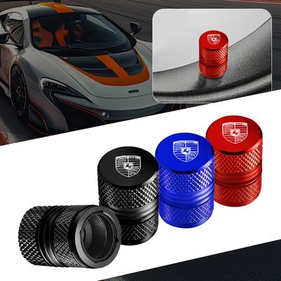 BMGB9 Автомобильные 3D Металлические Колпачки на Клапаны Шин Автомобильные Колпачки на Воздушные Штоки Шин для 718 Cayenne Panamera 911 Macan Taycan Cayman Boxster Наклейка