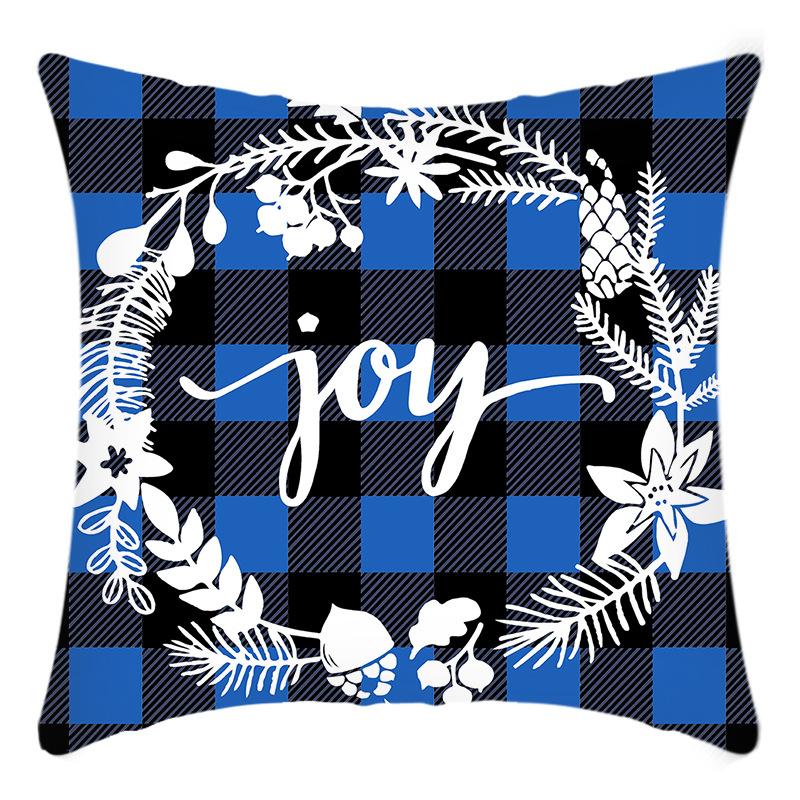Новая Рождественская наволочка с принтом Рождественского венка и лося, украшение для дома, праздничная наволочка