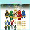 Ninjago Мини-фигурка Игрушка Набор строительных блоков Детский подарок для раннего развития Прочный