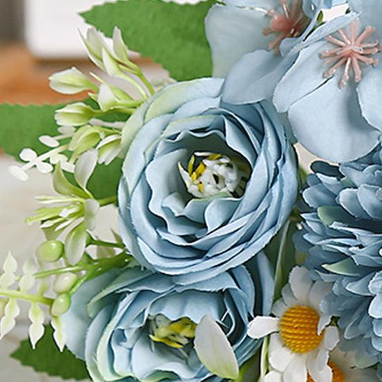 2 шт. Искусственный букет цветов Имитация ромашек Реалистичная гортензия розы Искусственный