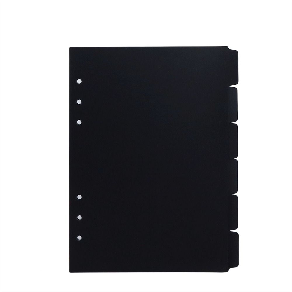 Paper A5 A6 A7 Black Loose-leaf Divider Index Divider Binder Index Separator Notebook Paper Divider
