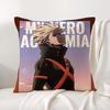 Чехол на подушку M-My Hero Academia Летняя прохлада Льняная ткань Двусторонний принт Наволочка Декор для дивана и дома Подарок