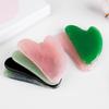 Guasha Supplies Heart-Shaped Body Massage Faux Jade Face Massage Scraper Board for Body