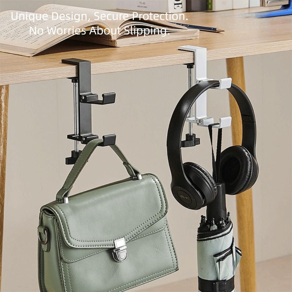 Portable Hanging Bag Hook Removable Table Hook Multi-functional Backpack Hanger  Desktop Use