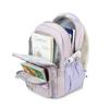 Women's Color Block School Bag Large Capacity Junior High School Student Backpack