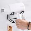 1 шт. - Подставка для фена из нержавеющей стали, настенный держатель для туалета без сверления, органайзер для дома, полка для хранения фена в ванной комнате