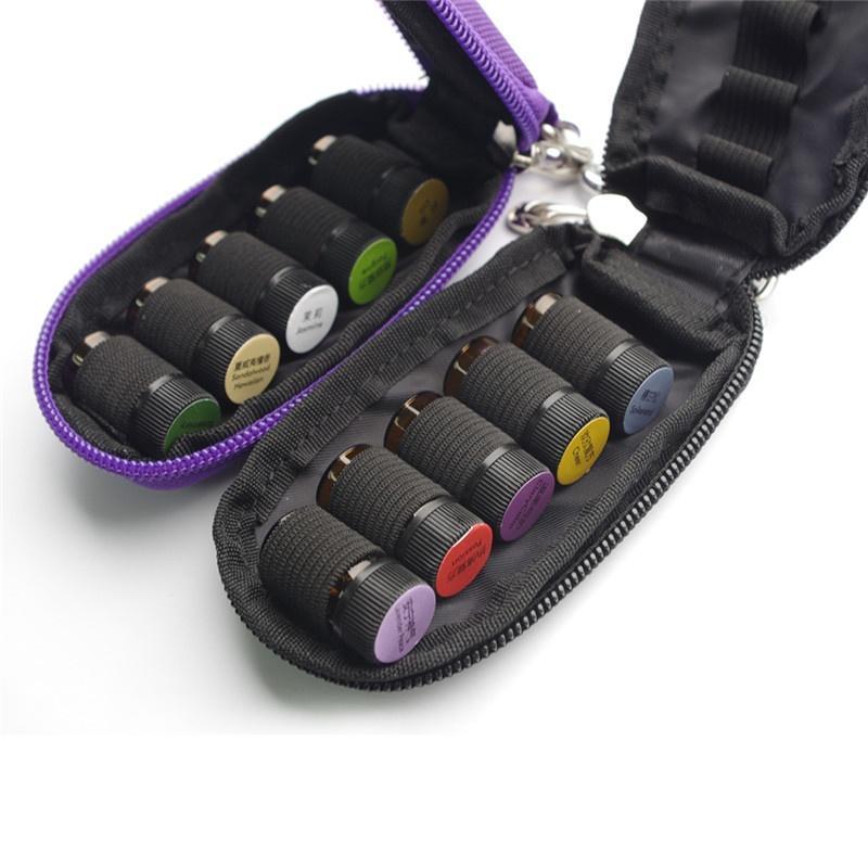 10 Slot Bottle Essential Oil Case Protects for 15ml 10ml 5ml Rollers Essential Oils Bag Organizer Bag
