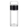 Borosilicate Glass Tea Water Separation Bottle 304 Stainless Steel Transparent 500ML Tea Bottle Silicone Double-Layer Heat-proof