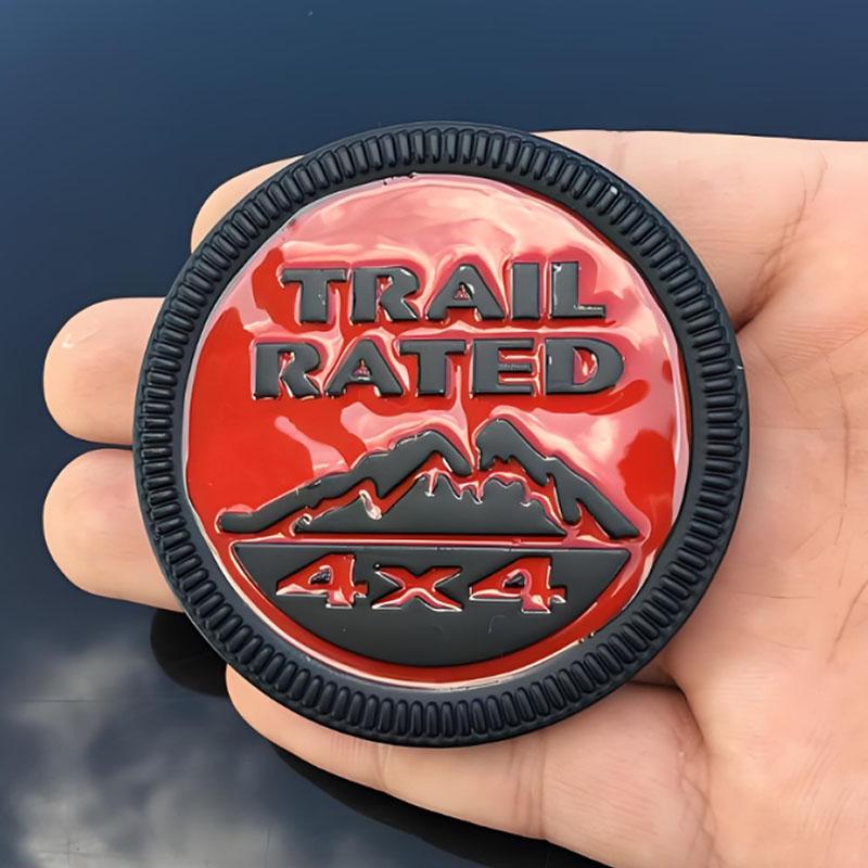 Metal Emblem Sticker Badge Body Trunk Snow Mountain Design Sticker For Jeep Wrangler Rubicon Renegade Compass Grand Cherokee jk