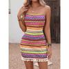 Women's Sleeveless Strapless Bodycon Dress Mini Short Fashion Dress, Perfect for Casual Vacations