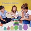 6PCS/set Textured Children Sensory Stone Relaxing Silicone Suction Cup Toy  Toddlers