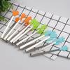 Innovative Small Palm Silicone Tongs Stainless Steel Ice Tongs Mini Food Grade Silicone Food Tongs Orange Gloves