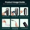 Декоративное освещение для стены, проектор с питанием от USB, ночник, гибкая шея на 360 градусов, рождественский светодиодный светильник «Звездное небо» для потолка, для помещений, спальни,